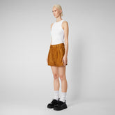 Pantalon Noy marron sable pour femme - Fashion Femme | Save The Duck
