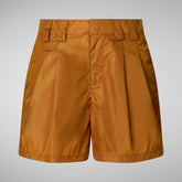 Pantalon Noy marron sable pour femme | Save The Duck