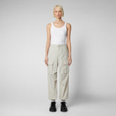 Unisex trousers Tru beige clair - Pantalon femme | Save The Duck