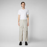 Unisex trousers Tru in rainy beige - Woman's Trousers | Save The Duck