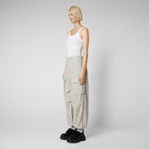 Unisex trousers Tru in rainy beige - Woman's Trousers | Save The Duck