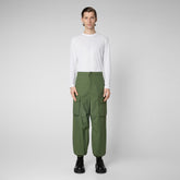 Pantalon unisexe Tru vert olive - Pantalon homme | Save The Duck
