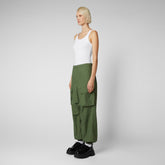 Unisex trousers Tru in dusty olive | Save The Duck