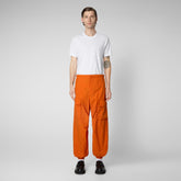 Unisex trousers Tru in amber orange - Damen hosen | Save The Duck
