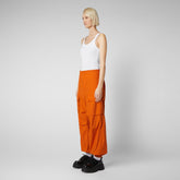 Unisex trousers Tru in amber orange | Save The Duck
