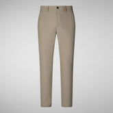 Man's trousers Steve in fog grey | Save The Duck