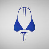 Haut de bikini triangle Riva bleu cybernétique pour femme - Maillots de bain pour femme | Save The Duck