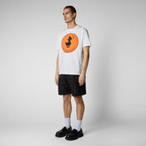 T-shirt uomo Sabik white - Man's T-shirts & SWEATSHIRTS | Save The Duck