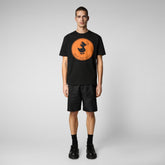 T-shirt Sabik noir pour homme - New In Man | Save The Duck