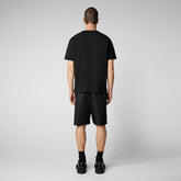 T-shirt Sabik noir pour homme - Athleisure Homme | Save The Duck