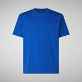 T-shirt Adelmar bleu cybernétique pour homme | Save The Duck