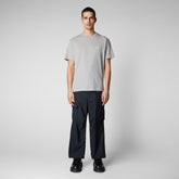 Man's t-shirt Caius in light grey melange | Save The Duck