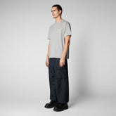 Man's t-shirt Caius in light grey melange - Man's Shirts & Sweatshirts | Save The Duck
