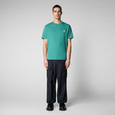 Man's t-shirt Caius in artichoke green | Save The Duck