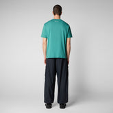 Man's t-shirt Caius in artichoke green - Beachwear | Save The Duck