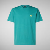 Man's t-shirt Caius in cyber blue | Save The Duck