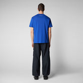 Man's t-shirt Caius in cyber blue - Man's Shirts & Sweatshirts | Save The Duck