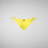 Woman's adjustable bikini bottom Sveva in starlight yellow | Save The Duck