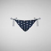 Slip bikini regolabile donna Wiria stampa stelle marine su blu navy | Save The Duck