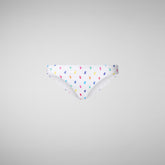 Slip bikini donna Zeva stampa rainbow ducks su fondo bianco - Costumi da Bagno Donna | Save The Duck