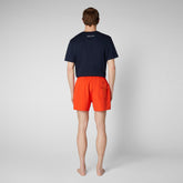 Man's swimwear Demna in traffic red - Men's Beachwear | Save The Duck