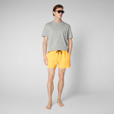 Man's swimwear Demna in fluo orange - Men's Beachwear | Save The Duck