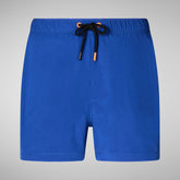 Man's swimwear Demna in cyber blue - Men's Beachwear | Save The Duck