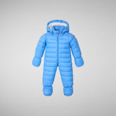 Babies' jumpsuit Storm in cerulean blue - Baby | Save The Duck