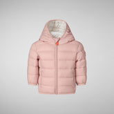 Babies' animal free puffer jacket Wally in blush pink - Piumini Neonati Animal-Free | Save The Duck