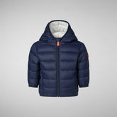 Babies' animal free puffer jacket Wally in navy blue - Baby | Save The Duck