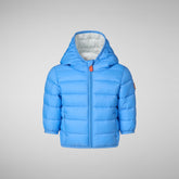 Babies' animal free puffer jacket Wally in cerulean blue - GIFY GUIDE | Save The Duck