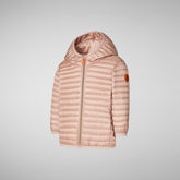 Unisex animal free puffer Lucy in powder pink - Baby | Save The Duck