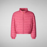 Girls' animal free puffer Mae in gem pink - Products | Save The Duck
