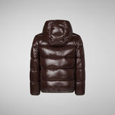Doudoune à capuche Kate animal-free brown black pour fille - New In | Save The Duck