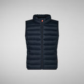 Unisex kids' quilted gilet Andy in blue black - Girls Gilet | Save The Duck