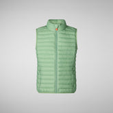 Unisex Dolin kids' vest in mint green - Boys | Save The Duck