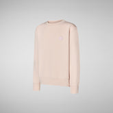 Unisex Dano kids' sweatshirt in pale pink | Save The Duck