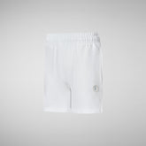 Pantalon unisexe Icaro blanc pour enfant - Fille | Save The Duck