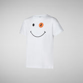 Unisex kids' t-shirt Asa in Weiss - Unisex Kinder T-Shirt & Sweatshirts | Save The Duck