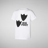 Unisex Boone t-shirt blanc pour enfant - Garçon | Save The Duck