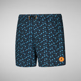Boys' swimwear Getu in sharks on navy blue - Products | Save The Duck