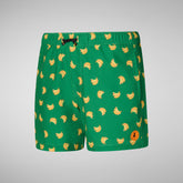 Boys' swimwear Getu in bananas on green | Save The Duck