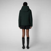 Woman's parka Shanon in green black - Parka Woman - Arctic | Save The Duck