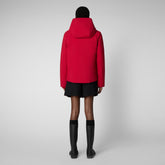 Woman's parka Shanon in flame red - Poppy Red | Save The Duck