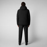 Man's hooded parka Hiram in black - Sale | Save The Duck