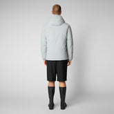 Man's hooded parka Hiram in frost grey - Private Sale | Save The Duck