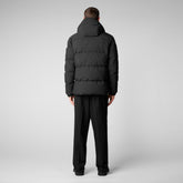 Man's hooded parka Alter in black - Sale | Save The Duck