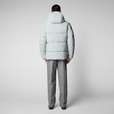 Man's hooded parka Alter in frost grey | Save The Duck