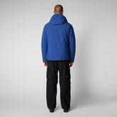 Man's hooded parka Ulmus in eclipse blue - New In | Save The Duck