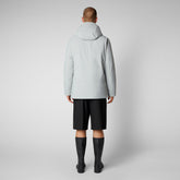 Man's hooded parka Ronan in frost grey - Private Sale | Save The Duck